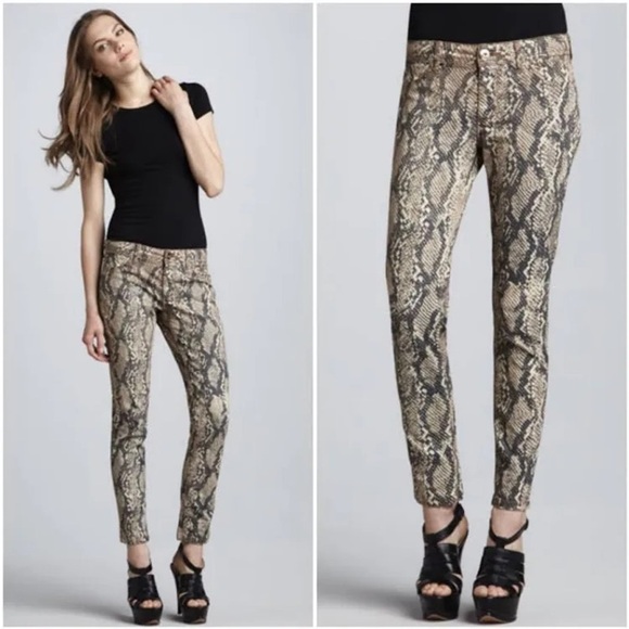 DL1961 Pants - DL1961 Emma Snake Print Ankle Pants 25 EUC